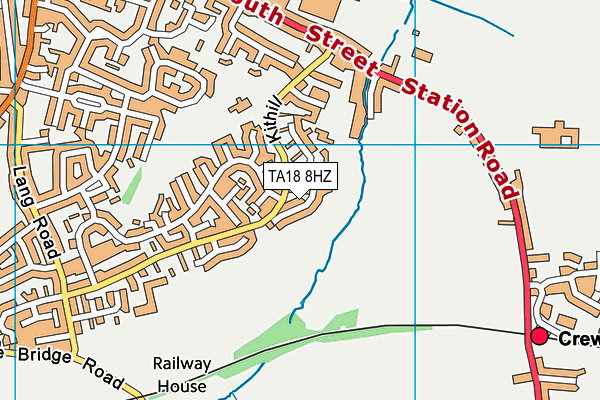 TA18 8HZ map - OS VectorMap District (Ordnance Survey)
