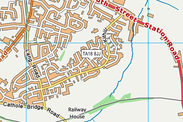 TA18 8JJ map - OS VectorMap District (Ordnance Survey)