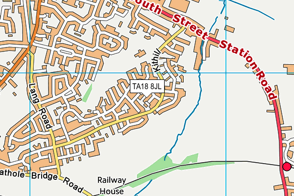 TA18 8JL map - OS VectorMap District (Ordnance Survey)