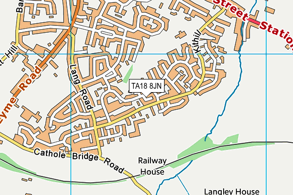 TA18 8JN map - OS VectorMap District (Ordnance Survey)