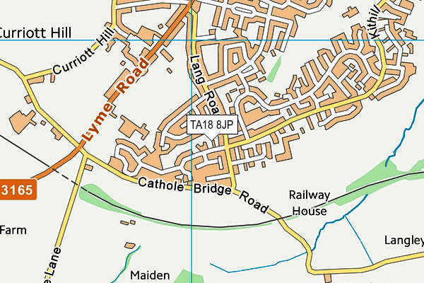 TA18 8JP map - OS VectorMap District (Ordnance Survey)