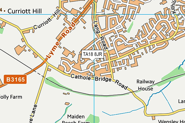 TA18 8JR map - OS VectorMap District (Ordnance Survey)