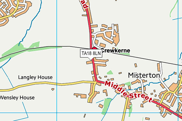 TA18 8LN map - OS VectorMap District (Ordnance Survey)