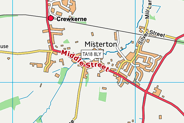 TA18 8LY map - OS VectorMap District (Ordnance Survey)