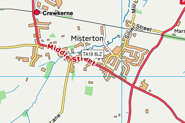 TA18 8LZ map - OS VectorMap District (Ordnance Survey)