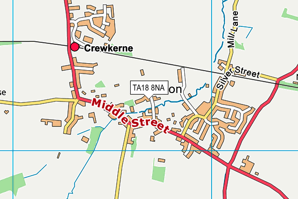 TA18 8NA map - OS VectorMap District (Ordnance Survey)