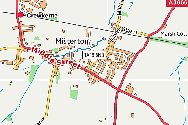 TA18 8NB map - OS VectorMap District (Ordnance Survey)