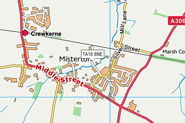 TA18 8NE map - OS VectorMap District (Ordnance Survey)