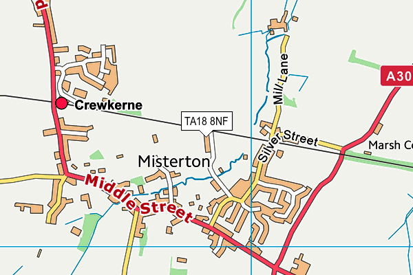 TA18 8NF map - OS VectorMap District (Ordnance Survey)