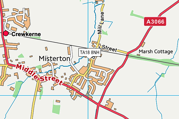 TA18 8NH map - OS VectorMap District (Ordnance Survey)