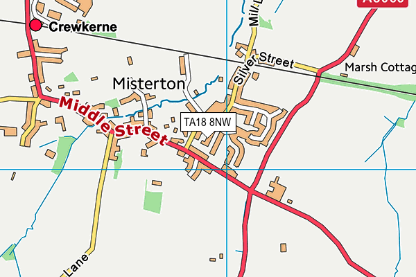 TA18 8NW map - OS VectorMap District (Ordnance Survey)