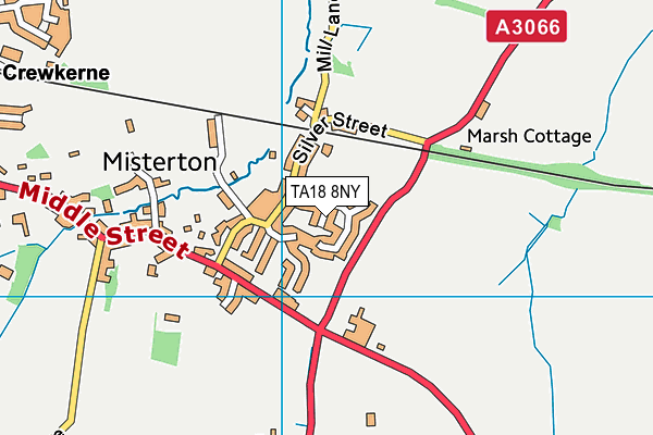 TA18 8NY map - OS VectorMap District (Ordnance Survey)