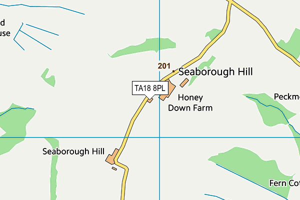 TA18 8PL map - OS VectorMap District (Ordnance Survey)