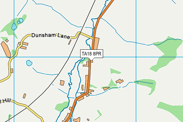 TA18 8PR map - OS VectorMap District (Ordnance Survey)