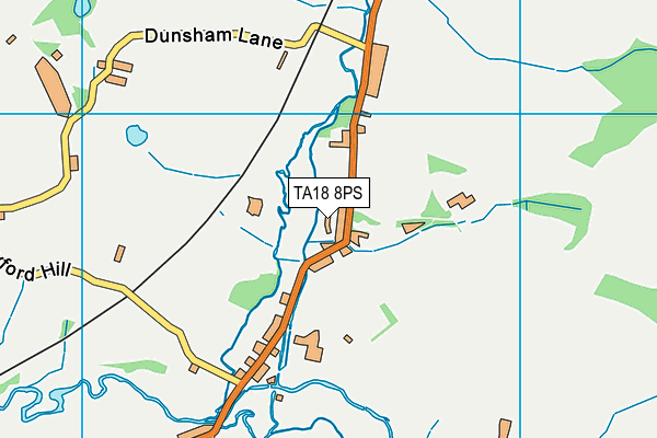 TA18 8PS map - OS VectorMap District (Ordnance Survey)