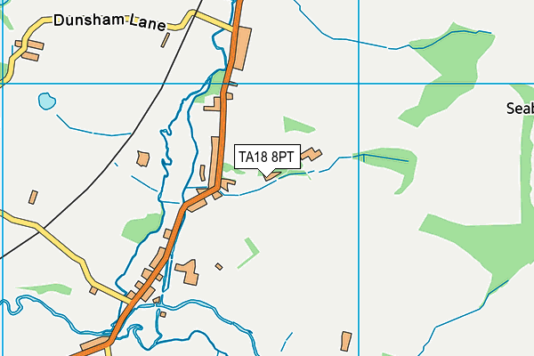TA18 8PT map - OS VectorMap District (Ordnance Survey)