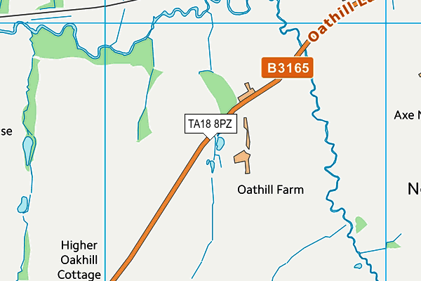 TA18 8PZ map - OS VectorMap District (Ordnance Survey)