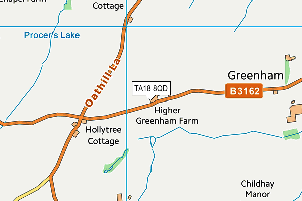 TA18 8QD map - OS VectorMap District (Ordnance Survey)