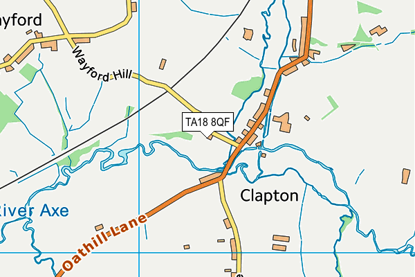 TA18 8QF map - OS VectorMap District (Ordnance Survey)