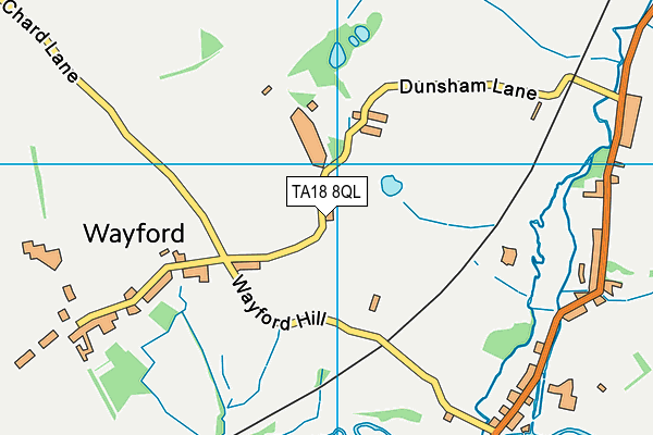 TA18 8QL map - OS VectorMap District (Ordnance Survey)