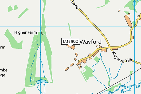 TA18 8QQ map - OS VectorMap District (Ordnance Survey)