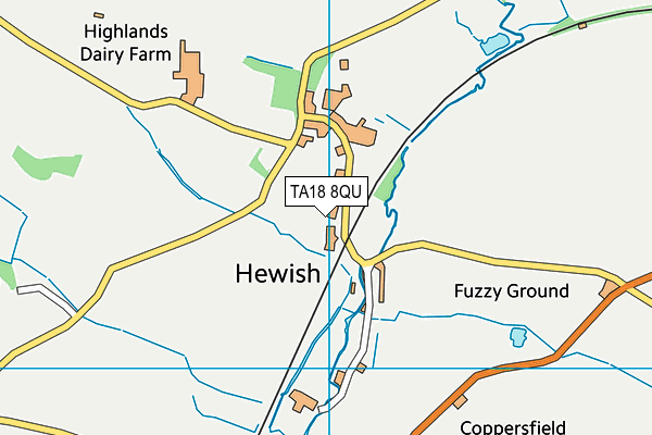 TA18 8QU map - OS VectorMap District (Ordnance Survey)