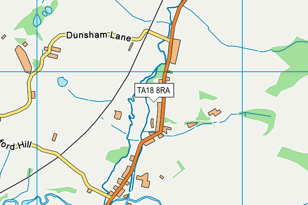 TA18 8RA map - OS VectorMap District (Ordnance Survey)