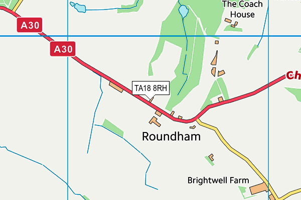 TA18 8RH map - OS VectorMap District (Ordnance Survey)