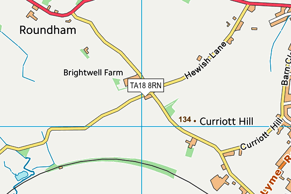 TA18 8RN map - OS VectorMap District (Ordnance Survey)