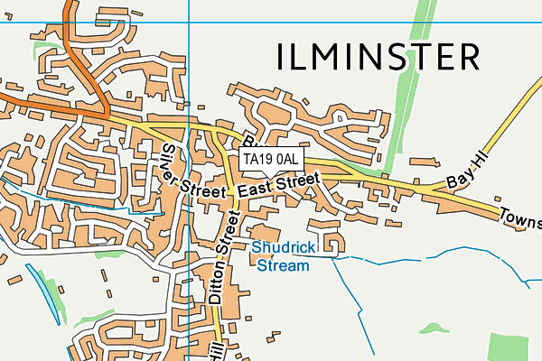 TA19 0AL map - OS VectorMap District (Ordnance Survey)