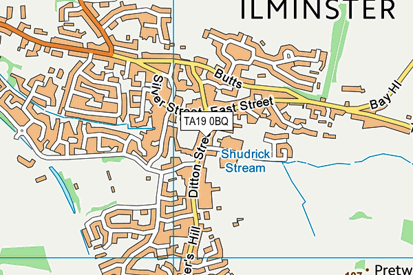 TA19 0BQ map - OS VectorMap District (Ordnance Survey)
