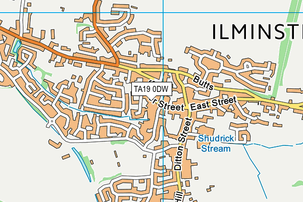 TA19 0DW map - OS VectorMap District (Ordnance Survey)