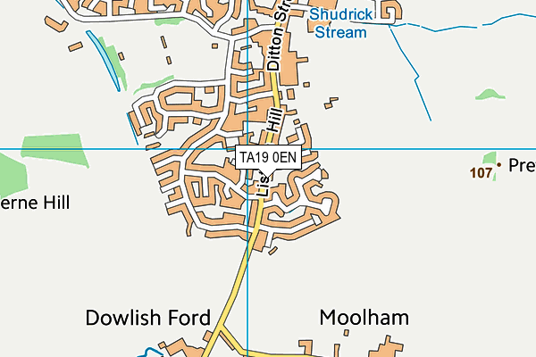 TA19 0EN map - OS VectorMap District (Ordnance Survey)