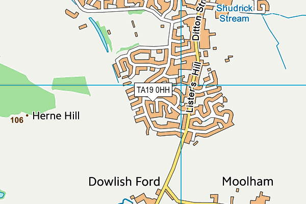 TA19 0HH map - OS VectorMap District (Ordnance Survey)