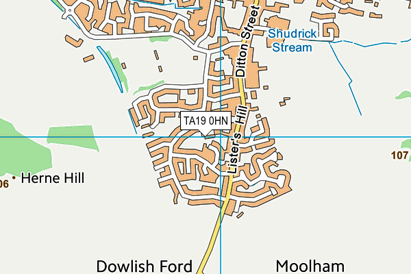 TA19 0HN map - OS VectorMap District (Ordnance Survey)