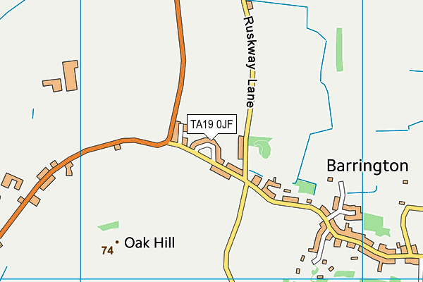 TA19 0JF map - OS VectorMap District (Ordnance Survey)