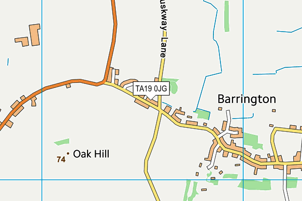 TA19 0JG map - OS VectorMap District (Ordnance Survey)