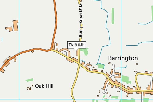 TA19 0JH map - OS VectorMap District (Ordnance Survey)