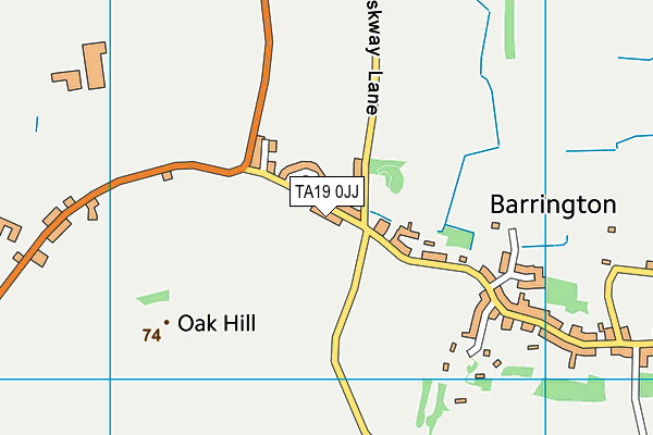 Barrington Fc map (TA19 0JJ) - OS VectorMap District (Ordnance Survey)