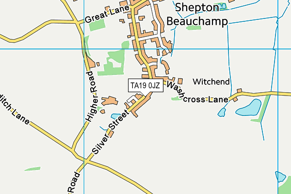 TA19 0JZ map - OS VectorMap District (Ordnance Survey)