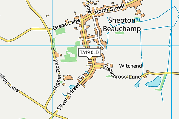 TA19 0LD map - OS VectorMap District (Ordnance Survey)