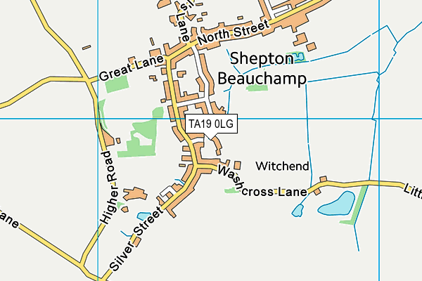 TA19 0LG map - OS VectorMap District (Ordnance Survey)