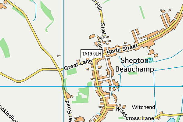 TA19 0LH map - OS VectorMap District (Ordnance Survey)