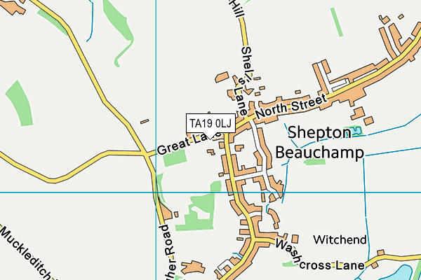 TA19 0LJ map - OS VectorMap District (Ordnance Survey)