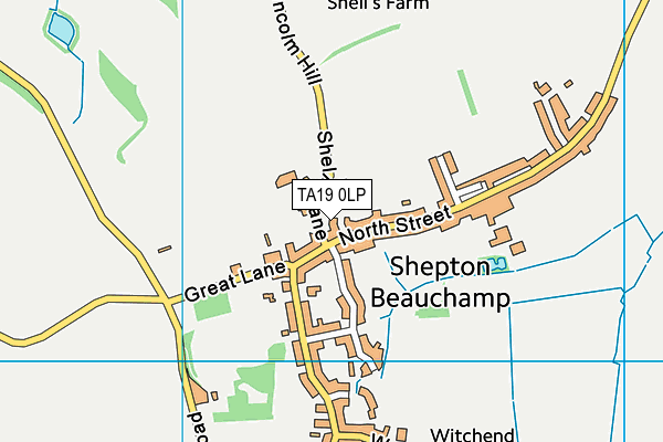 TA19 0LP map - OS VectorMap District (Ordnance Survey)