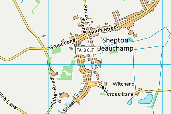 TA19 0LT map - OS VectorMap District (Ordnance Survey)