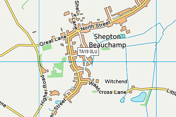 TA19 0LU map - OS VectorMap District (Ordnance Survey)