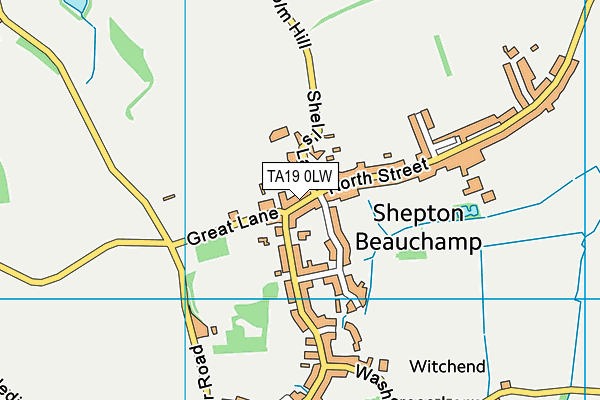 TA19 0LW map - OS VectorMap District (Ordnance Survey)