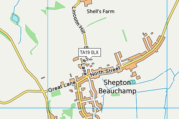 TA19 0LX map - OS VectorMap District (Ordnance Survey)