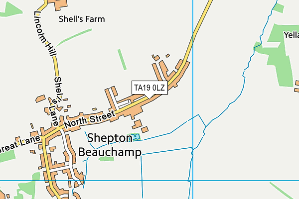 TA19 0LZ map - OS VectorMap District (Ordnance Survey)